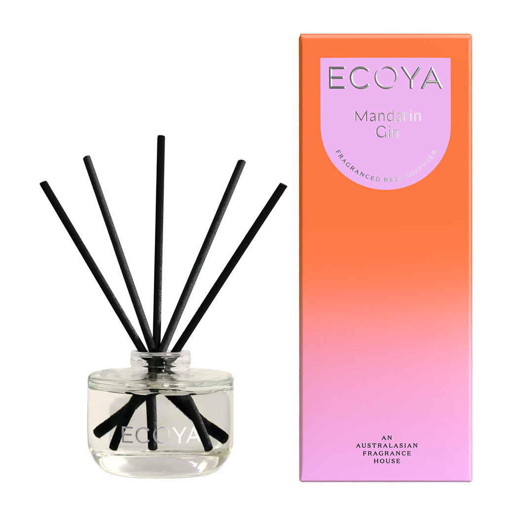ECOYA Vanilla & Tonka Bean Mini Reed Diffuser